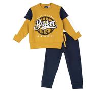 Chicco, Baby Strampler, Komplett mit Langen Hosen und Sweatshirt, mit Bequemem Reißverschluss und Kordelzug, aus Weichem Waschbarem Stoff, Baby- und Jungenbekleidung