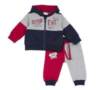 Chicco, Baby Strampler, Komplett mit Langen Hosen und Sweatshirt, mit Bequemem Reißverschluss und Kordelzug, aus Weichem Waschbarem Stoff, Baby- und Jungenbekleidung