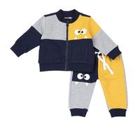 Chicco, Baby Strampler, Komplett mit Langen Hosen und Sweatshirt, mit Bequemem Reißverschluss und Kordelzug, aus Weichem Waschbarem Stoff, Baby- und Jungenbekleidung