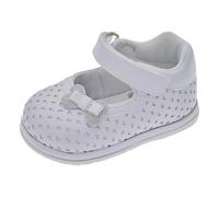 Chicco, Ballerina met Handige Klittenband, Ideaal voor Ceremonies en Speciale Gelegenheden, Comfortabel, Licht, Flexibel en Atmungsaktive, Mädchen, Weiß (1), 18 EU, Design in Italien