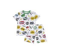 Chicco, Kurzärmeliger Schlafanzug für Mädchen und Jungen, aus Weicher Baumwolle, Perfekt für Frühling und Herbst, Designed in Italy, Kinderbekleidung