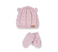 Chicco, Set mit Mütze und Handschuhen aus Baumwollstrick, Winteraccessoires für Neugeborene und Babys, Designed in Italy