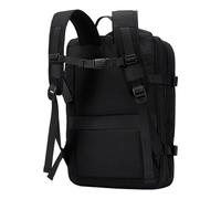 CHICIRIS 22L Bis 37L Erweiterbarer Handgepäck- mit USB-Ladeanschluss, Wasserresistenter Weekender-passt 15,6-Zoll-Laptop, Oxford-Stoffmaterial (Black)