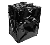 CHICIRIS Zusammenklappbarer Einkaufswagen, Stoff-Einkaufswagen, Tragbare Rolltasche mit Drehbaren Rädern, Ideal für Einkäufe und Wäsche (Black)