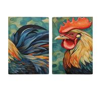 Chicken Art Reisepasshülle, ultradünn, PU-Leder, Reisedokumenten-Organizer, kompakt, Premium-internationaler US-Pass, Schutzhülle für Damen und Herren