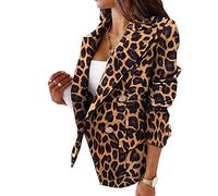 Chickw1 Damen Blazer Elegant, Stickjacke Langarm Business Anzüge Slim Fit Kurz Jacke Sportlich in Fashion Revers Geschäft Büro Freizeit Mantel