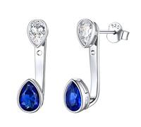 ChicSilver Ohrringe für Damen, Silber 925, Tropfenform, Geburtsstein, Schmuck, Geschenk für Muttertag, Stein Aus 925er Sterlingsilber Stein Silberfarben, Tansanit