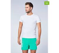 Chiemsee 2er-Set: Shirts in Weiß - Größe XL | Herren Plussize