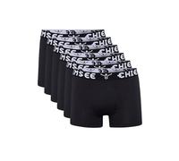 Chiemsee Boxer Short Herren Trunk Unterwäsche Regular Fit Retroshorts 6er Pack, Farbe:Black, Bekleidungsgröße:S