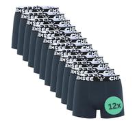 Chiemsee Boxershorts Herren I 12er Set Kurze Herren Unterhosen mit elastischem Waistband Style I Regular fit Boxershorts Men aus atmungsaktiver Baumwolle I 2 Farben, Größe S-4XL