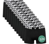 Chiemsee Boxershorts Herren I 12er Set Kurze Herren Unterhosen mit elastischem Waistband Style I Regular fit Boxershorts Men aus atmungsaktiver Baumwolle I 2 Farben, Größe S-4XL