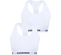 Sport-Bustier CHIEMSEE, Damen, Gr. XL (42), weiß, weiß, 95% Baumwolle, 5% Elasthan, BHs (22984341-XL) weiß, weiß