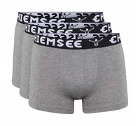 CHIEMSEE Herren Boxershorts, 3er Pack - Shorts, Logobund, einfarbig 3XL Grau