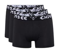 CHIEMSEE Herren Boxershorts, 3er Pack - Shorts, Logobund, einfarbig Schwarz XL