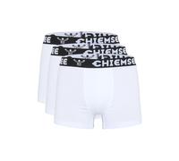 CHIEMSEE Herren Boxershorts, 3er Pack - Shorts, Logobund, einfarbig Weiß S