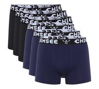 CHIEMSEE Herren Boxershorts, 6er Pack - Shorts, Logobund, einfarbig Schwarz/Dunkelblau XXL