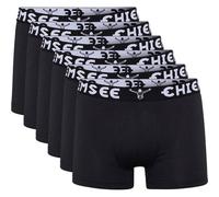 CHIEMSEE Herren Boxershorts, 6er Pack - Shorts, Logobund, einfarbig XXL Schwarz