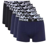 CHIEMSEE Herren Boxershorts, 6er Pack - Shorts, Logobund, einfarbig XXL Schwarz/Dunkelblau