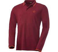 Chiemsee Herren Poloshirt Langarm, 100% Baumwolle, bequemes Polo mit lässigem Kragen, leichtes Langarmshirt, atmungsaktiv & luftdurchlässig, Bordeaux, Gr. M