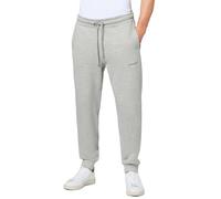 CHIEMSEE Herren Sweathose Regular Fit Bio-Baumwolle Polyester 60/40 Grau 3XL-4XL Tunnelzug Seitentaschen Schriftzug Lässige Sweatpants Herren für Sport & Freizeit