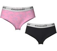 Chiemsee Hipster Girls 2er Pack mit Kangaroo Print Trendige Unterwäsche für Mädchen (DE/NL/SE/PL, Numerisch, 134, 140, Regular, Schwarz/Pink)