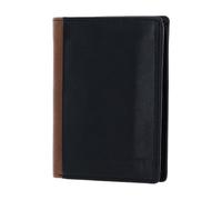Chiemsee Leder Geldbörse Houston RFID Wallet with Flap Black/Cognac schwarz braun