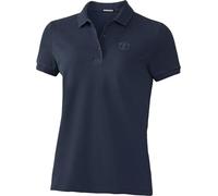 Chiemsee Poloshirt Damen, Tshirt Damen aus 100% Baumwolle, atmungsaktives Kurzarm Shirt mit klassischem Polokragen, Marine, Gr. S