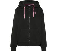 Kapuzensweatjacke CHIEMSEE, Damen, Gr. XS (32), schwarz, 80% Baumwolle, 20% Polyester, Sweatjacken (91962629-XS) schwarz