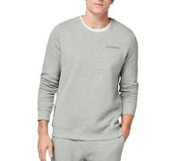 Sweater CHIEMSEE, Herren, Gr. S (44/46), neutral gray melange, 90% Baumwolle, 10% Viskose, unifarben, regular fit normal, Rundhals, abnehmbar Rippbündchen, Sweatshirts Sweater, - in angenehmer Baumwol