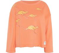 Sweatshirt CHIEMSEE, Damen, Gr. XS (32), orange (melon), 80% Baumwolle, 20% Polyester, Rundhals, Sweatshirts Sweatshirt (29074764-XS) melon