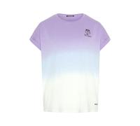T-Shirt im Dip-Dye-Look mit Stickerei