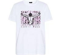 Print-Shirt CHIEMSEE, Damen, Gr. 38, weiß, 100% Baumwolle, Rundhals, Shirts (20724427-M) weiß