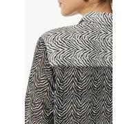 Chiffon-Bluse mit Hemdkragen schwarz 34