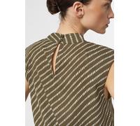 Chiffon-Bluse mit subtilem Schulterpolster weiß|olive 48