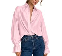 Chiffon Bluse Rot Flanellhemd Bauchfreie Rot Rosa Print Über Strickshirt Orange Fledermausärmel Unterziehtop Cut Träger Showbluse Gemustert Jahre Yoga Häkelspitze Überkreuztes Spitzenbesatz
