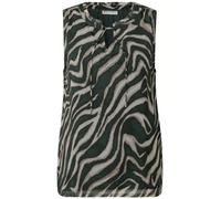 STREET ONE Damen A345809 Chiffon Blusentop mit Print, Pine Grove Green, 36