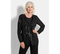Chiffon-Jäckchen mit Pailletten schwarz 21