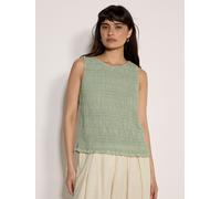 Chiffonbluse APRICOT "Gekräuselte Chiffonbluse", Damen, Gr. M (38), grün (mint), gewebt, Obermaterial: 100% Polyester PES., Blusen Chiffonbluse, mit Rüschen (20975641-38) mint