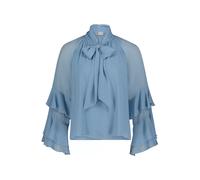 Chiffonbluse VERA MONT "Damen mit Volant", Damen, Gr. 34, soft sky, Chiffon, Obermaterial: 100% Polyester, loose fit normal, V-Ausschnitt, Blusen Chiffonbluse (84057815-34) soft sky