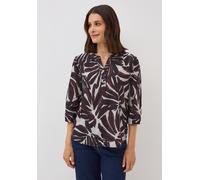 Chiffonbluse CECIL, Damen, Gr. S (38), rot (mulberry rot), Web, 100% Baumwolle, bedruckt, normal normal, V-Ausschnitt, elastischer Bund, Blusen Chiffonbluse, mit allover Print (36843709-S) mulberry ro