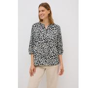 Chiffonbluse CECIL, Damen, Gr. XS (36), blau (urban dunkelblau), Web, 100% Baumwolle, bedruckt, normal normal, V-Ausschnitt, normaler Saum, Blusen Chiffonbluse, Feel Good Fit (46929159-XS) urban dunke