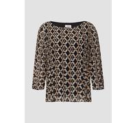 Chiffonbluse mit 3/4-Arm 34 schwarz 2151122.99A6.34