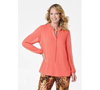 Chiffonbluse mit femininem Ausschnitt rot 42