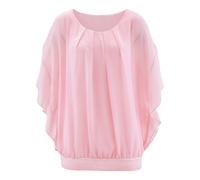 Chiffonbluse mit Fledermausärmel 40