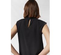 Chiffonbluse mit subtilem Schulterpolster schwarz 38