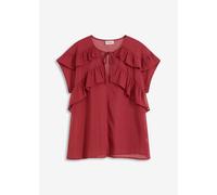 Chiffonbluse mit Volants 42