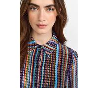 Chiffonbluse RICHROYAL, Damen, Gr. 42, original, Web, Obermaterial: 75% Viskose, 25% Polyamid, gerade, Manschette, Blusen Chiffonbluse, gestreift, im Vintage-Style, leicht transparent (71769802-42) or