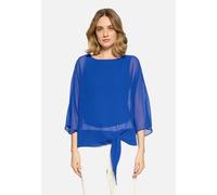 Chiffonbluse unifarben Adria Blue 36