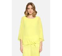 Chiffonbluse BETTY BARCLAY "Damen unifarben", Damen, Gr. 42, gelb, Obermaterial: 100% Polyester; Futter: 65% Polyester, 35% Viskose, figurumspielend normal, Rundhals, Blusen Chiffonbluse (53638632-42)