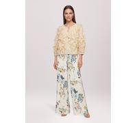 Chiffonbluse VERA MONT "Damen mit Volant", Damen, Gr. 38, champagne sorbet, Chiffon, Obermaterial: 67% Lyocell, 17% Leinen, 16% Polyamid, loose fit normal, Blusen Chiffonbluse (94175057-38) champagne 